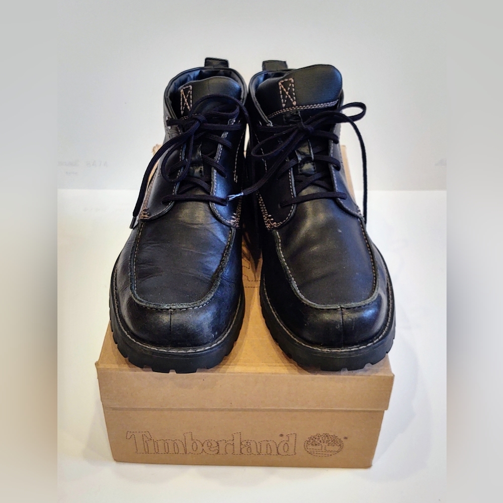 [Timberland] Boots Size 11M Baluster Chukka Black Leather 54568